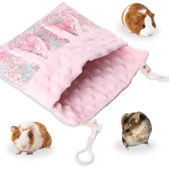 Fnaobai Sugar Gliders Sleeping Bag Hamster Velvet Hammocks Bed Carrier with Strap Squirrel Marmots Guinea Pig Warm Swing Carry Bag Cage Accessories for Small Animals (Pink) Fnaobai Sugar Gliders Sleeping Bag Hamster Velvet Hammocks Bed Carrier with Strap Squirrel Marmots Guinea Pig Warm Swing Carry Bag Cage Accessories for Small Animals (Pink)
