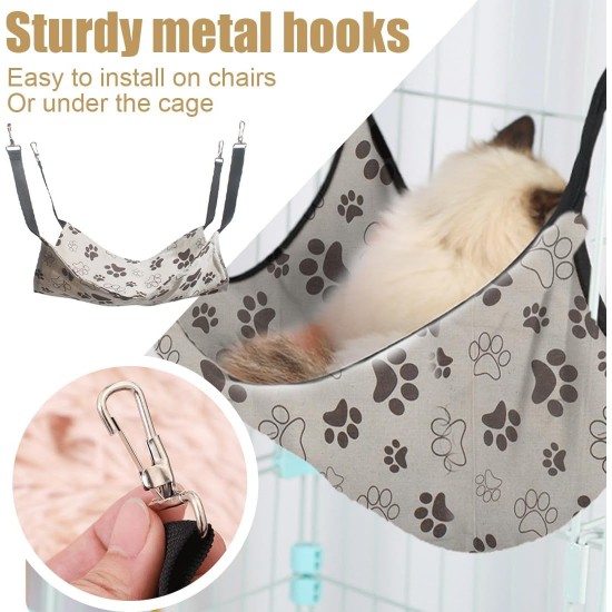 GXGM 1 x Cat Hammock, Canvas Cat Hammock, Hanging Cat Hammock, Pet Cage Hammock, Soft and Breathable, Suitable for Cats, Dogs, Rabbits, Hamsters etc. 50 x 40 cm GXGM 1 x Cat Hammock, Canvas Cat Hammock, Hanging Cat Hammock, Pet Cage Hammock, Soft and Breathable, Suitable for Cats, Dogs, Rabbits, Hamsters etc. 50 x 40 cm