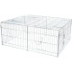 Galvanised Rabbit / Guines Pig Enclosure with Roof 144x116x58cm Galvanised Rabbit / Guines Pig Enclosure with Roof 144x116x58cm
