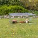 Galvanised Rabbit / Guines Pig Enclosure with Roof 144x116x58cm Galvanised Rabbit / Guines Pig Enclosure with Roof 144x116x58cm