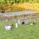 Galvanised Rabbit / Guines Pig Enclosure with Roof 144x116x58cm Galvanised Rabbit / Guines Pig Enclosure with Roof 144x116x58cm