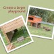 Galvanised Rabbit / Guines Pig Enclosure with Roof 144x116x58cm Galvanised Rabbit / Guines Pig Enclosure with Roof 144x116x58cm