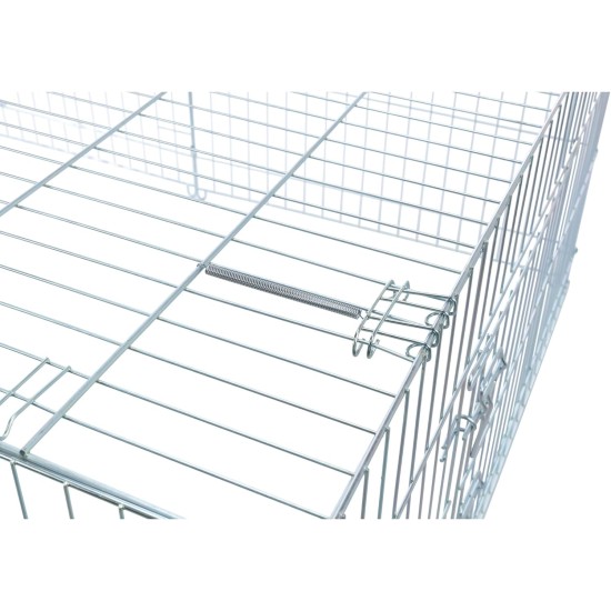 Galvanised Rabbit / Guines Pig Enclosure with Roof 144x116x58cm Galvanised Rabbit / Guines Pig Enclosure with Roof 144x116x58cm