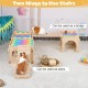 Guinea Pig Hideout Guinea Pig House with Stairs and Mats Extra Large Guinea Pig Castle Removable Hiding Place for Small Animals Wooden Guinea Pig Habitats with Multiple Doors and Guinea Pig Hideout Guinea Pig House with Stairs and Mats Extra Large Guinea Pig Castle Removable Hiding Place for Small Animals Wooden Guinea Pig Habitats with Multiple Doors and