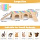 Guinea Pig Hideout Guinea Pig House with Stairs and Mats Extra Large Guinea Pig Castle Removable Hiding Place for Small Animals Wooden Guinea Pig Habitats with Multiple Doors and Guinea Pig Hideout Guinea Pig House with Stairs and Mats Extra Large Guinea Pig Castle Removable Hiding Place for Small Animals Wooden Guinea Pig Habitats with Multiple Doors and