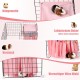 Guinea Pig Hideout, Square Top Hideout for Guinea Pigs, 4-Sided Small Animal Hiding Hide for Guinea Pigs, Rabbits, Chinchilla, Ferrets, Without Metal Fences. (Pink) Guinea Pig Hideout, Square Top Hideout for Guinea Pigs, 4-Sided Small Animal Hiding Hide for Guinea Pigs, Rabbits, Chinchilla, Ferrets, Without Metal Fences. (Pink)