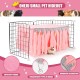 Guinea Pig Hideout, Square Top Hideout for Guinea Pigs, 4-Sided Small Animal Hiding Hide for Guinea Pigs, Rabbits, Chinchilla, Ferrets, Without Metal Fences. (Pink) Guinea Pig Hideout, Square Top Hideout for Guinea Pigs, 4-Sided Small Animal Hiding Hide for Guinea Pigs, Rabbits, Chinchilla, Ferrets, Without Metal Fences. (Pink)
