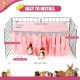 Guinea Pig Hideout, Square Top Hideout for Guinea Pigs, 4-Sided Small Animal Hiding Hide for Guinea Pigs, Rabbits, Chinchilla, Ferrets, Without Metal Fences. (Pink) Guinea Pig Hideout, Square Top Hideout for Guinea Pigs, 4-Sided Small Animal Hiding Hide for Guinea Pigs, Rabbits, Chinchilla, Ferrets, Without Metal Fences. (Pink)