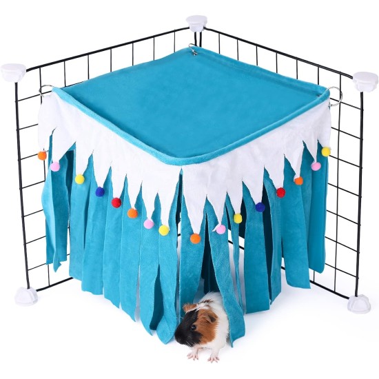 Guinea Pig Hideout, Square Top Hideout for Guinea Pigs, 4-Sided Small Animal Hiding Hide for Guinea Pigs, Rabbits, Chinchilla, Ferrets, Without Metal Fences. (Pink) Guinea Pig Hideout, Square Top Hideout for Guinea Pigs, 4-Sided Small Animal Hiding Hide for Guinea Pigs, Rabbits, Chinchilla, Ferrets, Without Metal Fences. (Pink)