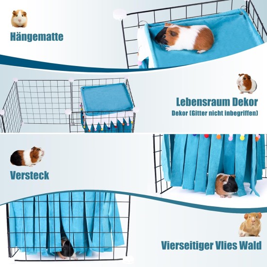 Guinea Pig Hideout, Square Top Hideout for Guinea Pigs, 4-Sided Small Animal Hiding Hide for Guinea Pigs, Rabbits, Chinchilla, Ferrets, Without Metal Fences. (Pink) Guinea Pig Hideout, Square Top Hideout for Guinea Pigs, 4-Sided Small Animal Hiding Hide for Guinea Pigs, Rabbits, Chinchilla, Ferrets, Without Metal Fences. (Pink)