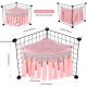 Guinea Pig Hideout, Square Top Hideout for Guinea Pigs, 4-Sided Small Animal Hiding Hide for Guinea Pigs, Rabbits, Chinchilla, Ferrets, Without Metal Fences. (Pink) Guinea Pig Hideout, Square Top Hideout for Guinea Pigs, 4-Sided Small Animal Hiding Hide for Guinea Pigs, Rabbits, Chinchilla, Ferrets, Without Metal Fences. (Pink)