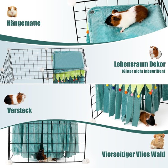 Guinea Pig Hideout, Square Top Hideout for Guinea Pigs, 4-Sided Small Animal Hiding Hide for Guinea Pigs, Rabbits, Chinchilla, Ferrets, Without Metal Fences. (Pink) Guinea Pig Hideout, Square Top Hideout for Guinea Pigs, 4-Sided Small Animal Hiding Hide for Guinea Pigs, Rabbits, Chinchilla, Ferrets, Without Metal Fences. (Pink)