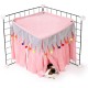 Guinea Pig Hideout, Square Top Hideout for Guinea Pigs, 4-Sided Small Animal Hiding Hide for Guinea Pigs, Rabbits, Chinchilla, Ferrets, Without Metal Fences. (Pink) Guinea Pig Hideout, Square Top Hideout for Guinea Pigs, 4-Sided Small Animal Hiding Hide for Guinea Pigs, Rabbits, Chinchilla, Ferrets, Without Metal Fences. (Pink)