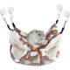 Hamster Hammock with 4 Hooks - Double Layer Pet Cage Hammock Sleeping Bag for Squirrel Hamster