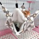 Hamster Hammock with 4 Hooks - Double Layer Pet Cage Hammock Sleeping Bag for Squirrel Hamster