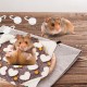 Hamster Hammock with 4 Hooks - Double Layer Pet Cage Hammock Sleeping Bag for Squirrel Hamster