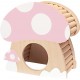 Hamster Mini House, Mushroom-Shaped Wooden Hideout Home for Dwarf Hamsters, Rats, Gerbils, Syrian, Mice, Small Animals Hiding Habitat Hat, Wooden Hamster Hide Toy, Indoor Cave Cage Accessories Hamster Mini House, Mushroom-Shaped Wooden Hideout Home for Dwarf Hamsters, Rats, Gerbils, Syrian, Mice, Small Animals Hiding Habitat Hat, Wooden Hamster Hide Toy, Indoor Cave Cage Accessories