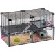 Hamsterheim, Mäusekäfig MULTIPLA HAMSTER, aus Metallgitter und recyceltem Kunststoff, mit Zubehör, Modularer Hamsterheim, Mäusekäfig MULTIPLA HAMSTER, aus Metallgitter und recyceltem Kunststoff, mit Zubehör, Modularer