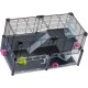 Hamsterheim, Mäusekäfig MULTIPLA HAMSTER, aus Metallgitter und recyceltem Kunststoff, mit Zubehör, Modularer Hamsterheim, Mäusekäfig MULTIPLA HAMSTER, aus Metallgitter und recyceltem Kunststoff, mit Zubehör, Modularer