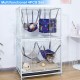 Hedgeink Frettchen Hängematten 4er Set – Waschbare Kuschelhöhle & Hängematte für Ratten, Meerschweinchen, Chinchilla – Kleintier Zubehör für Käfig, Nest, Tunnel & Schlafplatz Hedgeink Frettchen Hängematten 4er Set – Waschbare Kuschelhöhle & Hängematte für Ratten, Meerschweinchen, Chinchilla – Kleintier Zubehör für Käfig, Nest, Tunnel & Schlafplatz