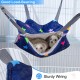 Hedgeink Frettchen Hängematten 4er Set – Waschbare Kuschelhöhle & Hängematte für Ratten, Meerschweinchen, Chinchilla – Kleintier Zubehör für Käfig, Nest, Tunnel & Schlafplatz Hedgeink Frettchen Hängematten 4er Set – Waschbare Kuschelhöhle & Hängematte für Ratten, Meerschweinchen, Chinchilla – Kleintier Zubehör für Käfig, Nest, Tunnel & Schlafplatz
