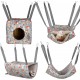 Hedgeink Frettchen Hängematten 4er Set – Waschbare Kuschelhöhle & Hängematte für Ratten, Meerschweinchen, Chinchilla – Kleintier Zubehör für Käfig, Nest, Tunnel & Schlafplatz Hedgeink Frettchen Hängematten 4er Set – Waschbare Kuschelhöhle & Hängematte für Ratten, Meerschweinchen, Chinchilla – Kleintier Zubehör für Käfig, Nest, Tunnel & Schlafplatz