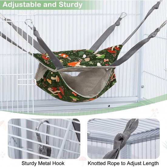 Hedgeink Frettchen Hängematten 4er Set – Waschbare Kuschelhöhle & Hängematte für Ratten, Meerschweinchen, Chinchilla – Kleintier Zubehör für Käfig, Nest, Tunnel & Schlafplatz Hedgeink Frettchen Hängematten 4er Set – Waschbare Kuschelhöhle & Hängematte für Ratten, Meerschweinchen, Chinchilla – Kleintier Zubehör für Käfig, Nest, Tunnel & Schlafplatz