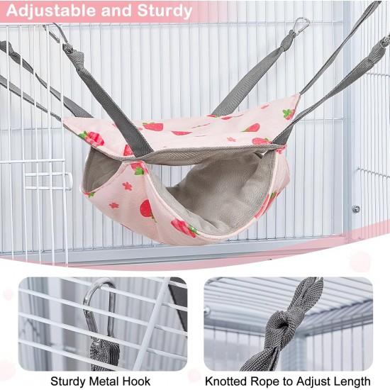 Hedgeink Frettchen Hängematten 4er Set – Waschbare Kuschelhöhle & Hängematte für Ratten, Meerschweinchen, Chinchilla – Kleintier Zubehör für Käfig, Nest, Tunnel & Schlafplatz Hedgeink Frettchen Hängematten 4er Set – Waschbare Kuschelhöhle & Hängematte für Ratten, Meerschweinchen, Chinchilla – Kleintier Zubehör für Käfig, Nest, Tunnel & Schlafplatz