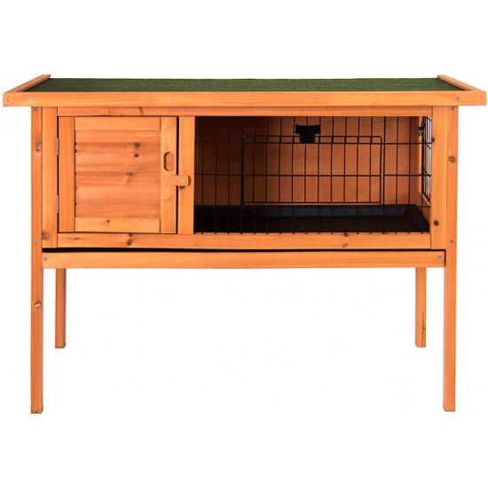 Home Discount Wooden Pet Rabbit Hutch Single, Bunny Guinea Pig Cage Animal House Shelter Home Discount Wooden Pet Rabbit Hutch Single, Bunny Guinea Pig Cage Animal House Shelter