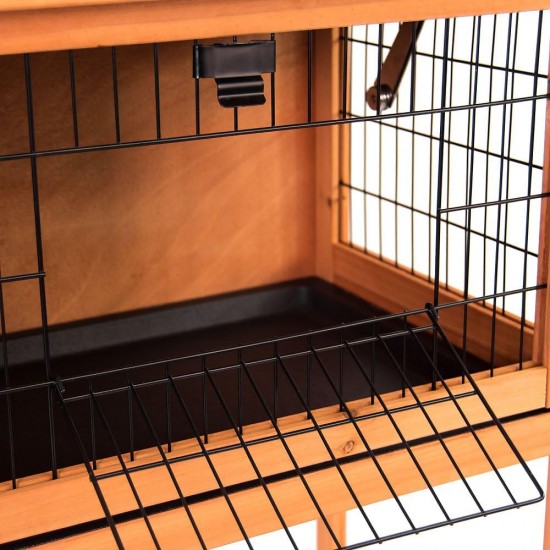 Home Discount Wooden Pet Rabbit Hutch Single, Bunny Guinea Pig Cage Animal House Shelter Home Discount Wooden Pet Rabbit Hutch Single, Bunny Guinea Pig Cage Animal House Shelter
