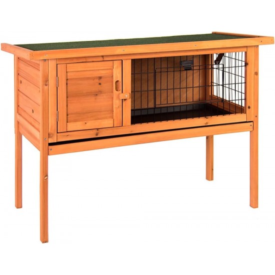 Home Discount Wooden Pet Rabbit Hutch Single, Bunny Guinea Pig Cage Animal House Shelter Home Discount Wooden Pet Rabbit Hutch Single, Bunny Guinea Pig Cage Animal House Shelter