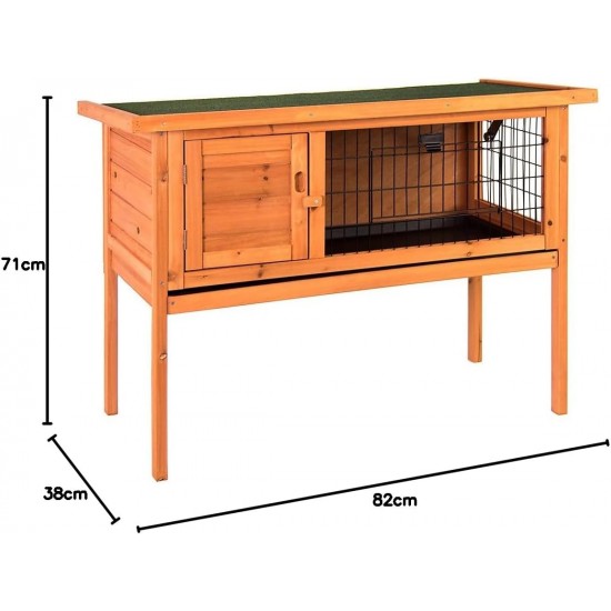 Home Discount Wooden Pet Rabbit Hutch Single, Bunny Guinea Pig Cage Animal House Shelter Home Discount Wooden Pet Rabbit Hutch Single, Bunny Guinea Pig Cage Animal House Shelter