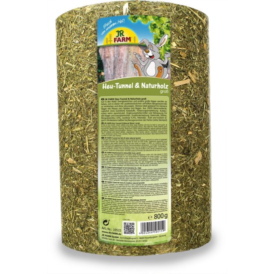 JR FARM Heu-Tunnel + Naturholz groß 750 g JR FARM Heu-Tunnel + Naturholz groß 750 g