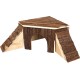 Karlie Wonderland Nature Wood House with 2 Ladders for Rabbit, Large