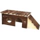 Karlie Wonderland Nature Wood House with Ladder for Guinea Pig, Small Karlie Wonderland Nature Wood House with Ladder for Guinea Pig, Small