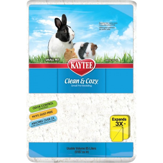 Kaytee Clean & Cozy Bedding for Small Pets, Rodents, Hamsters 99.9% Dust Free, Odour Control Kaytee Clean & Cozy Bedding for Small Pets, Rodents, Hamsters 99.9% Dust Free, Odour Control
