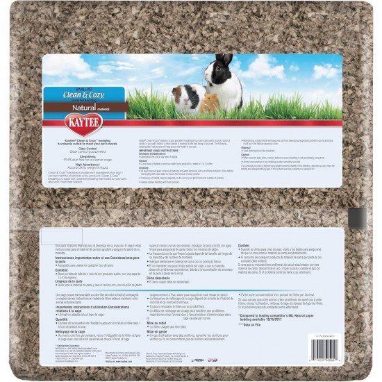Kaytee Clean & Cozy Bedding for Small Pets, Rodents, Hamsters 99.9% Dust Free, Odour Control Kaytee Clean & Cozy Bedding for Small Pets, Rodents, Hamsters 99.9% Dust Free, Odour Control