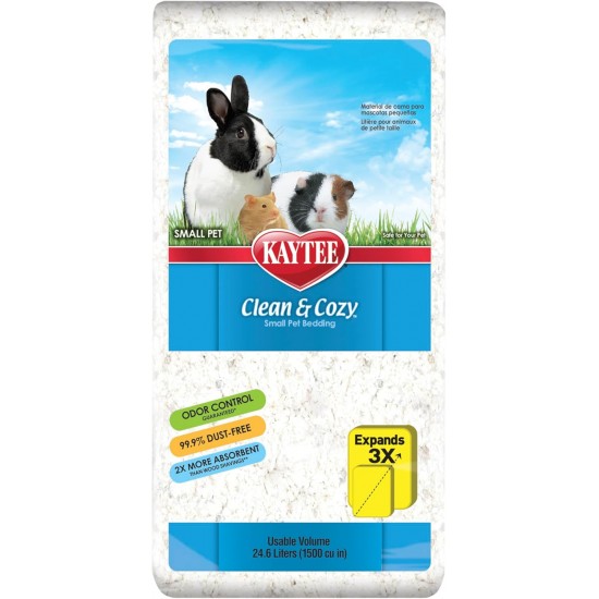 Kaytee Clean & Cozy Bedding for Small Pets, Rodents, Hamsters 99.9% Dust Free, Odour Control Kaytee Clean & Cozy Bedding for Small Pets, Rodents, Hamsters 99.9% Dust Free, Odour Control