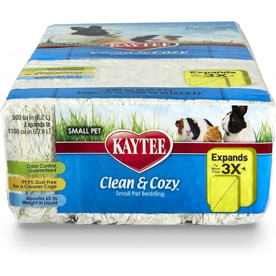 Kaytee Clean & Cozy Bedding for Small Pets, Rodents, Hamsters 99.9% Dust Free, Odour Control Kaytee Clean & Cozy Bedding for Small Pets, Rodents, Hamsters 99.9% Dust Free, Odour Control