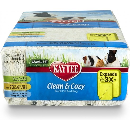 Kaytee Clean & Cozy Bedding for Small Pets, Rodents, Hamsters 99.9% Dust Free, Odour Control Kaytee Clean & Cozy Bedding for Small Pets, Rodents, Hamsters 99.9% Dust Free, Odour Control