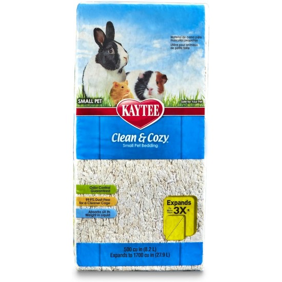 Kaytee Clean & Cozy Bedding for Small Pets, Rodents, Hamsters 99.9% Dust Free, Odour Control Kaytee Clean & Cozy Bedding for Small Pets, Rodents, Hamsters 99.9% Dust Free, Odour Control