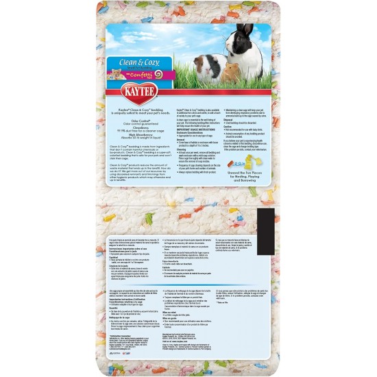 Kaytee Clean & Cozy Bedding for Small Pets, Rodents, Hamsters 99.9% Dust Free, Odour Control Kaytee Clean & Cozy Bedding for Small Pets, Rodents, Hamsters 99.9% Dust Free, Odour Control