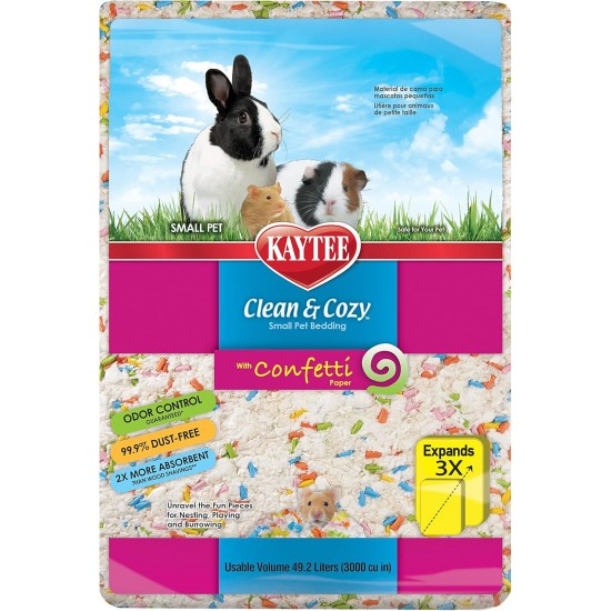 Kaytee Clean & Cozy Bedding for Small Pets, Rodents, Hamsters 99.9% Dust Free, Odour Control Kaytee Clean & Cozy Bedding for Small Pets, Rodents, Hamsters 99.9% Dust Free, Odour Control