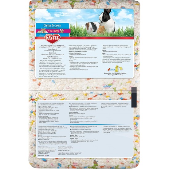 Kaytee Clean & Cozy Bedding for Small Pets, Rodents, Hamsters 99.9% Dust Free, Odour Control Kaytee Clean & Cozy Bedding for Small Pets, Rodents, Hamsters 99.9% Dust Free, Odour Control