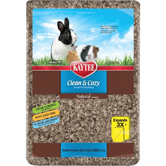 Kaytee Clean & Cozy Bedding for Small Pets, Rodents, Hamsters 99.9% Dust Free, Odour Control Kaytee Clean & Cozy Bedding for Small Pets, Rodents, Hamsters 99.9% Dust Free, Odour Control