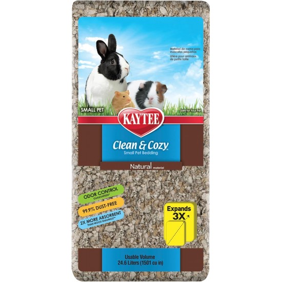Kaytee Clean & Cozy Bedding for Small Pets, Rodents, Hamsters 99.9% Dust Free, Odour Control Kaytee Clean & Cozy Bedding for Small Pets, Rodents, Hamsters 99.9% Dust Free, Odour Control