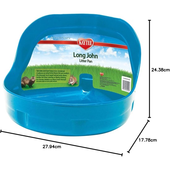 Kaytee Hi-Corner Litter Pan for Ferrets/Rabbits or Other Small Animals, Purple, Medium Kaytee Hi-Corner Litter Pan for Ferrets/Rabbits or Other Small Animals, Purple, Medium