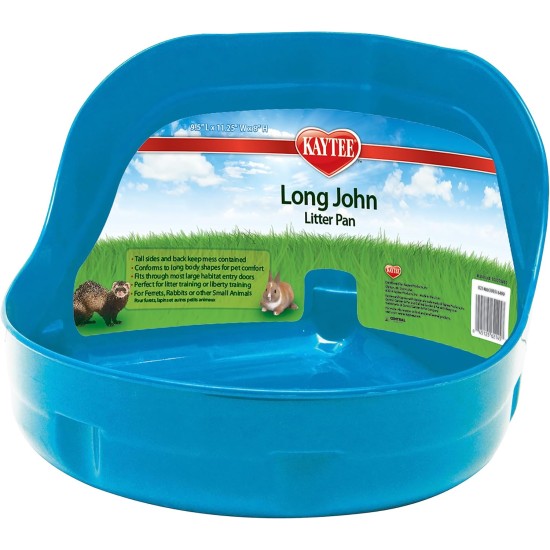 Kaytee Hi-Corner Litter Pan for Ferrets/Rabbits or Other Small Animals, Purple, Medium Kaytee Hi-Corner Litter Pan for Ferrets/Rabbits or Other Small Animals, Purple, Medium