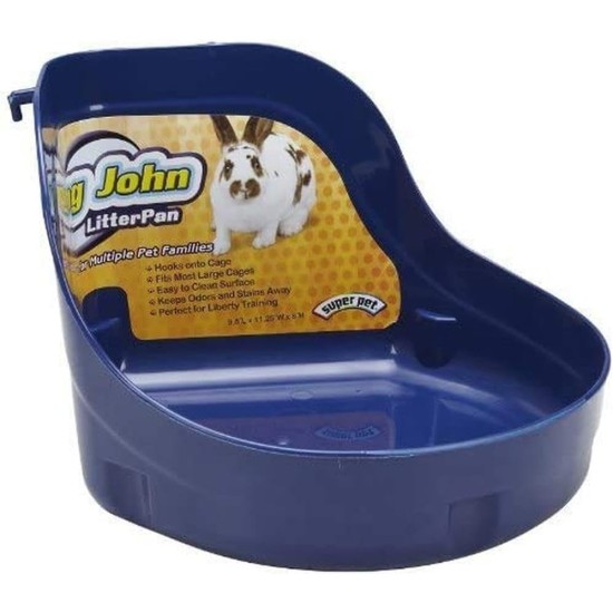 Kaytee Hi-Corner Litter Pan for Ferrets/Rabbits or Other Small Animals, Purple, Medium Kaytee Hi-Corner Litter Pan for Ferrets/Rabbits or Other Small Animals, Purple, Medium