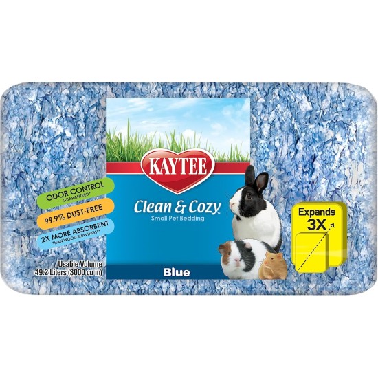 Kaytee Superpet Clean & Cozy Litter for Small Pets Mice, Gerbils, Rodents, Hamsters, Rabbits, Ultra Absorbent Paper Litter, 99.9% Dust Free, Purple, 49.2 Litres Kaytee Superpet Clean & Cozy Litter for Small Pets Mice, Gerbils, Rodents, Hamsters, Rabbits, Ultra Absorbent Paper Litter, 99.9% Dust Free, Purple, 49.2 Litres